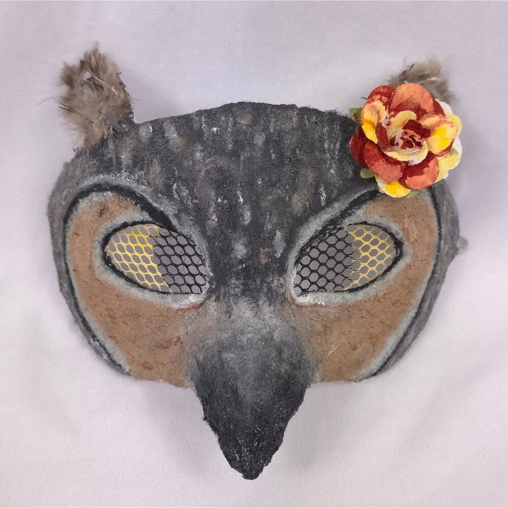 Therian Owl Face Mask Quadrobics Alterhuman Quad Gear Bird Costume Mask